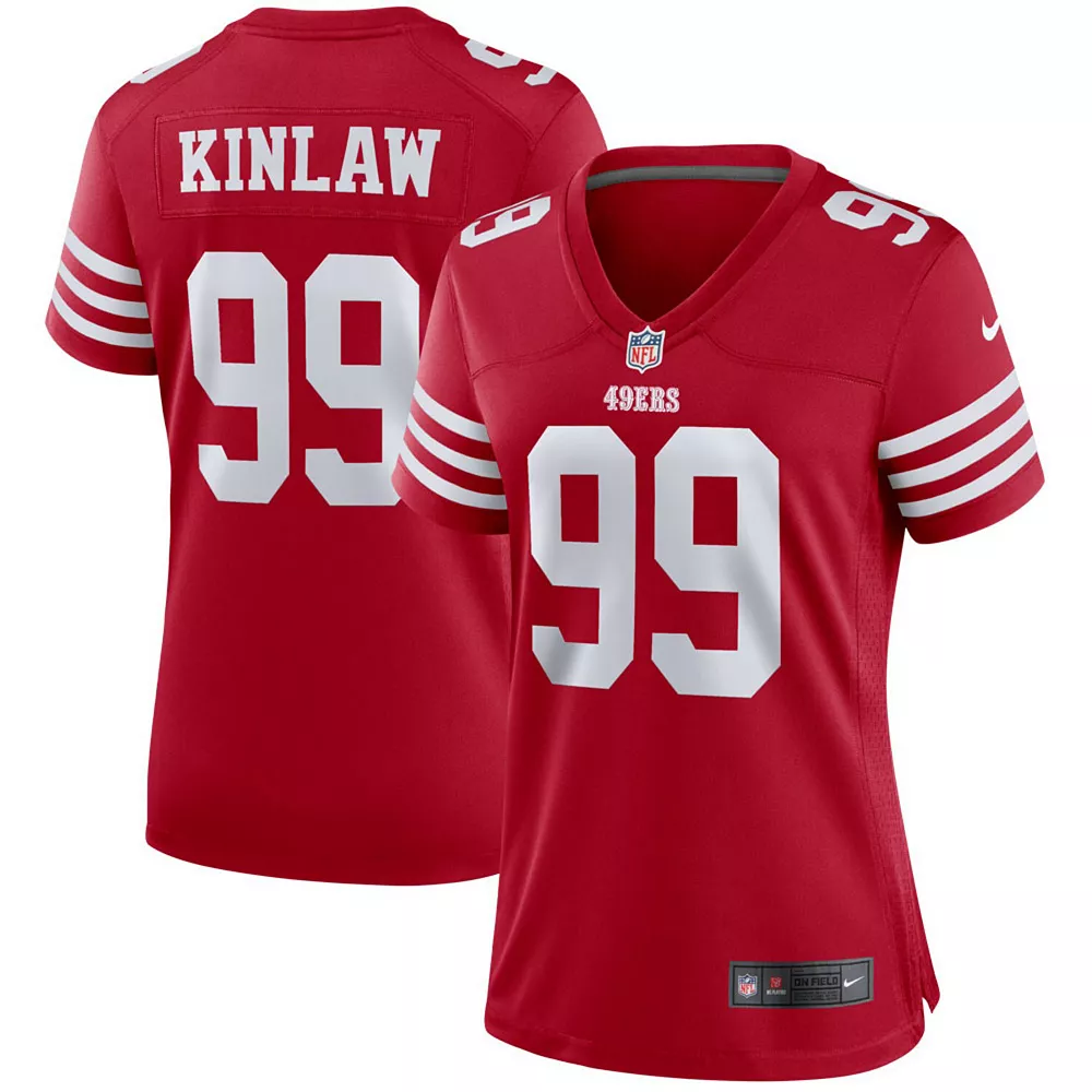Women's Nike Javon Kinlaw Scarlet San Francisco 49ers Player Game Jersey 1 Women's Nike Javon Kinlaw Scarlet San Francisco 49ers Player Game Jersey