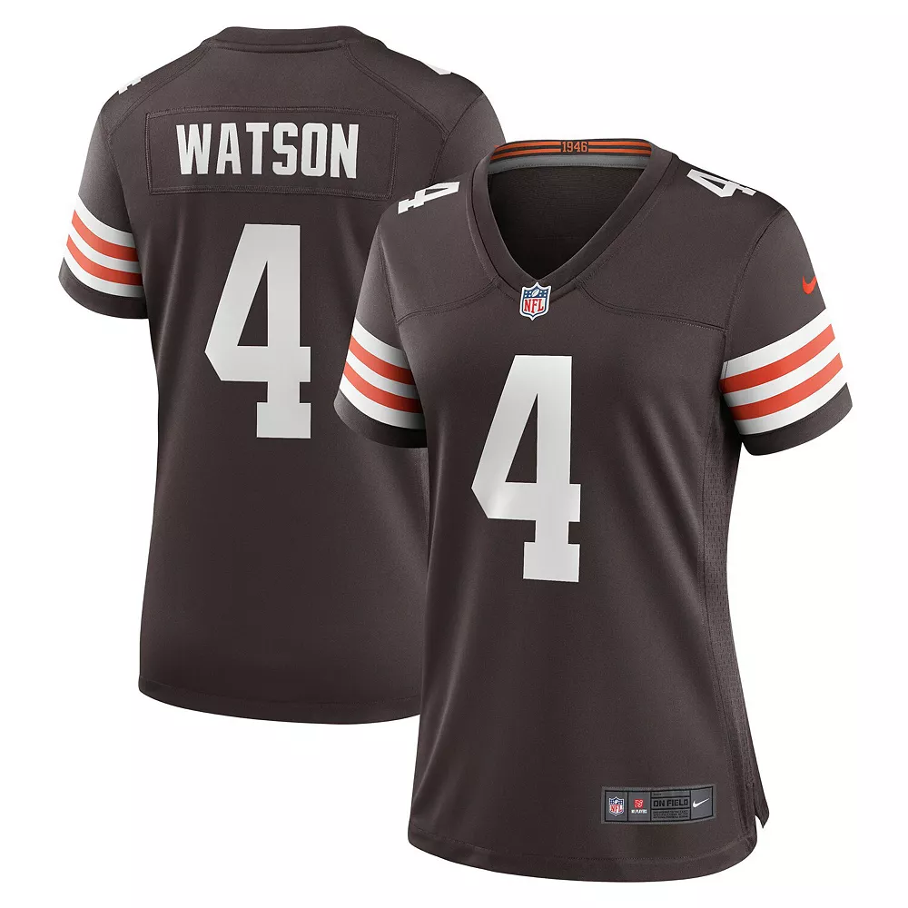 Women's Nike Deshaun Watson Brown Cleveland Browns Game Jersey 2 Women's Nike Deshaun Watson Brown Cleveland Browns Game Jersey - Image 2