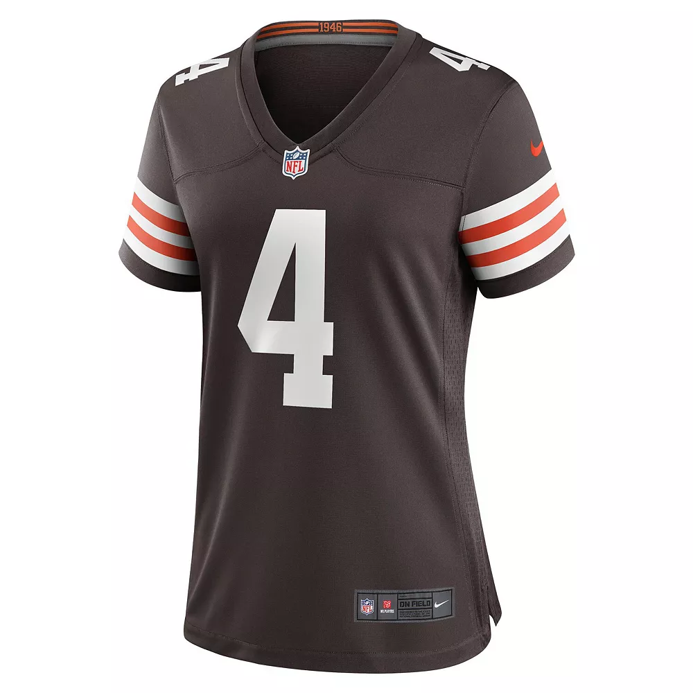 Women's Nike Deshaun Watson Brown Cleveland Browns Game Jersey 3 Women's Nike Deshaun Watson Brown Cleveland Browns Game Jersey - Image 3