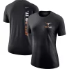Women's Nike Black Texas Longhorns Tri-Blend 2-Hit T-Shirt