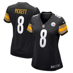 Women's Nike Kenny Pickett Black Pittsburgh Steelers 2022 NFL Draft First Round Pick Game Jersey