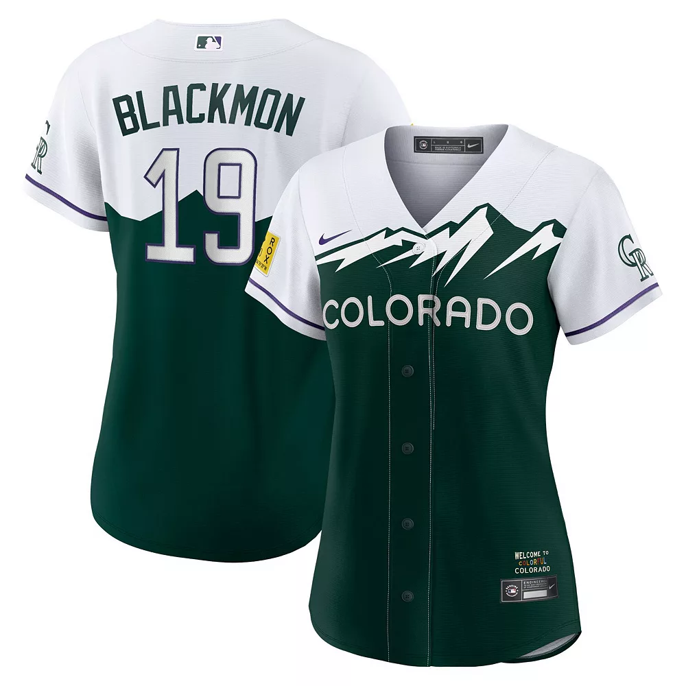 Women's Nike Charlie Blackmon Green Colorado Rockies 2022 City Connect Replica Player Jersey 1 Women's Nike Charlie Blackmon Green Colorado Rockies 2022 City Connect Replica Player Jersey