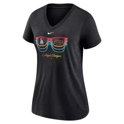 Women's Nike Black Los Angeles Dodgers Local Tri-Blend V-Neck T-Shirt 5 Women's Nike Black Los Angeles Dodgers Local Tri-Blend V-Neck T-Shirt -Nike Clothing store 5845735 ALT2