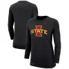 Women's Nike Black Iowa State Cyclones Logo Performance Long Sleeve T-Shirt