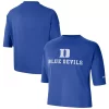 Women's Nike Royal Duke Blue Devils Crop Performance T-Shirt
