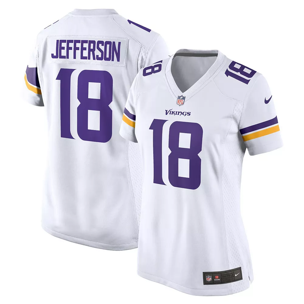 Women's Nike Justin Jefferson White Minnesota Vikings Game Jersey 1 Women's Nike Justin Jefferson White Minnesota Vikings Game Jersey