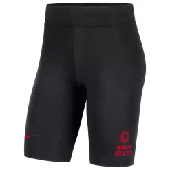 Women's Nike Black Ohio State Buckeyes Essential Tri-Blend Bike Shorts -Nike Clothing store 5908282 ALT2