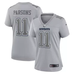 Women's Nike Micah Parsons Gray Dallas Cowboys Atmosphere Fashion Game Jersey