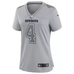 Women's Nike Dak Prescott Gray Dallas Cowboys Atmosphere Fashion Game Jersey -Nike Clothing store 5915612 ALT2