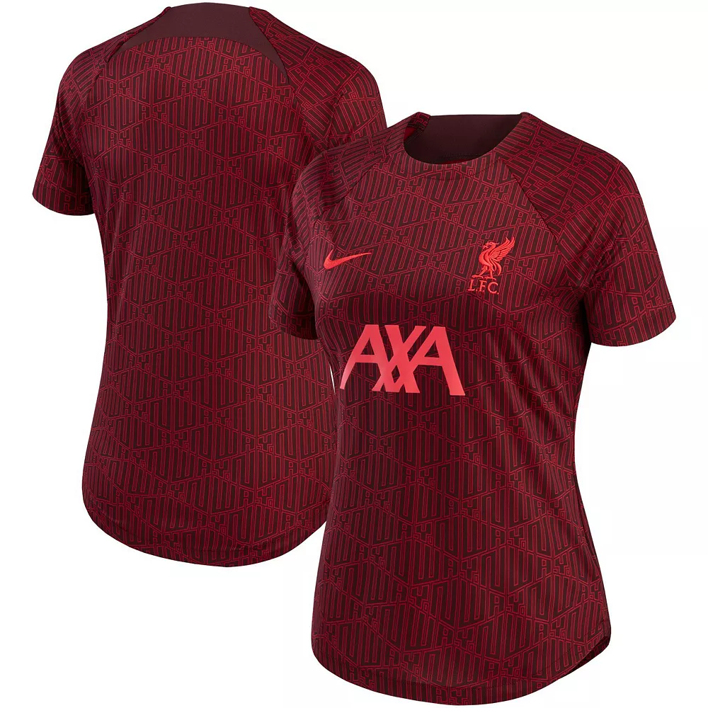 Women's Nike Burgundy Liverpool 2022/23 Pre-Match Home Performance Top 1 Women's Nike Burgundy Liverpool 2022/23 Pre-Match Home Performance Top