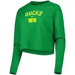 Women's Nike Green Oregon Ducks Est. Cropped Long Sleeve T-Shirt 5 Women's Nike Green Oregon Ducks Est. Cropped Long Sleeve T-Shirt -Nike Clothing store 5916734 ALT2