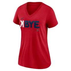 Women's Boston Red Sox Red Nike K-Bye Tri-Blend V-Neck T-Shirt 5 Women's Boston Red Sox Red Nike K-Bye Tri-Blend V-Neck T-Shirt -Nike Clothing store 5928471 ALT2