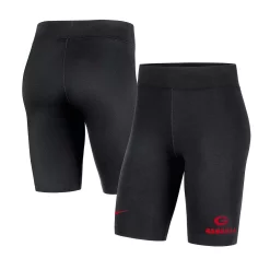 Women's Nike Black Georgia Bulldogs Essential Tri-Blend Bike Shorts