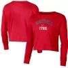 Women's Nike Red Georgia Bulldogs Est. Cropped Long Sleeve T-Shirt