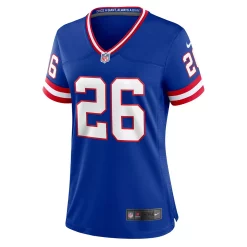 Women's Nike Saquon Barkley Royal New York Giants Classic Player Game Jersey -Nike Clothing store 5937804 ALT2