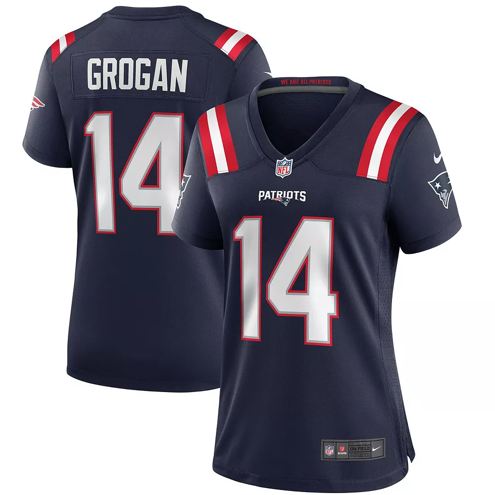Women's Nike Steve Grogan Navy New England Patriots Game Retired Player Jersey 1 Women's Nike Steve Grogan Navy New England Patriots Game Retired Player Jersey