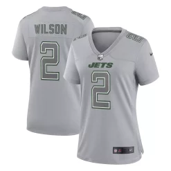 Women's Nike Zach Wilson Gray New York Jets Atmosphere Fashion Game Jersey