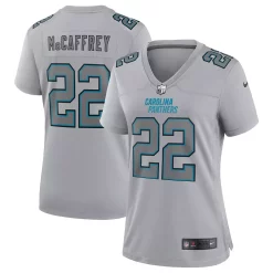 Women's Nike Christian McCaffrey Gray Carolina Panthers Atmosphere Fashion Game Jersey