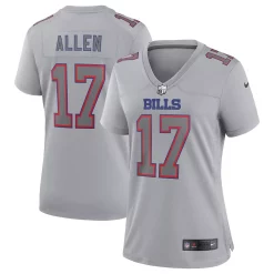 Women's Nike Josh Allen Gray Buffalo Bills Atmosphere Fashion Game Jersey
