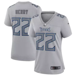 Women's Nike Derrick Henry Gray Tennessee Titans Atmosphere Fashion Game Jersey