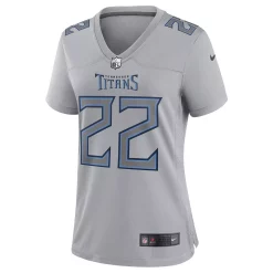 Women's Nike Derrick Henry Gray Tennessee Titans Atmosphere Fashion Game Jersey 5 Women's Nike Derrick Henry Gray Tennessee Titans Atmosphere Fashion Game Jersey -Nike Clothing store 5970112 ALT2