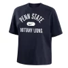 Women's Nike Navy Penn State Nittany Lions Clean Team Boxy T-Shirt
