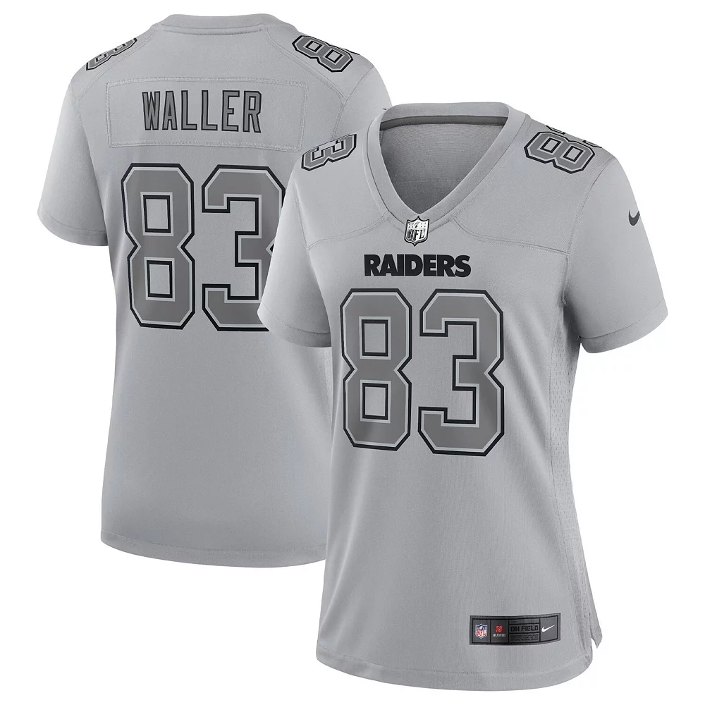 Women's Nike Darren Waller Gray Las Vegas Raiders Atmosphere Fashion Game Jersey 2 Women's Nike Darren Waller Gray Las Vegas Raiders Atmosphere Fashion Game Jersey - Image 2