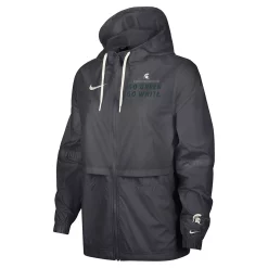 Women's Nike Anthracite Michigan State Spartans 2-Hit Windrunner Performance Full-Zip Jacket 5 Women's Nike Anthracite Michigan State Spartans 2-Hit Windrunner Performance Full-Zip Jacket -Nike Clothing store 5982273 ALT2