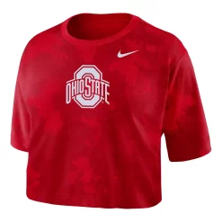 Women's Nike Scarlet Ohio State Buckeyes Tie-Dye Cropped T-Shirt 5 Women's Nike Scarlet Ohio State Buckeyes Tie-Dye Cropped T-Shirt -Nike Clothing store 5982546 ALT2