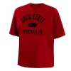 Women's Nike Scarlet Ohio State Buckeyes Clean Team Boxy T-Shirt