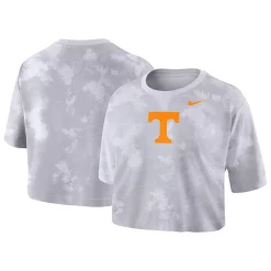 Women's Nike White Tennessee Volunteers Tie-Dye Cropped T-Shirt