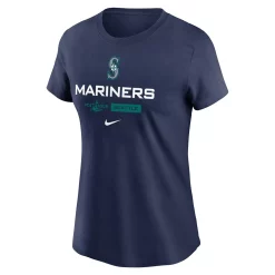Women's Nike Navy Seattle Mariners 2022 Postseason Authentic Collection Dugout T-Shirt -Nike Clothing store 6002166 ALT2