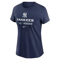 Women's Nike Navy New York Yankees 2022 Postseason Authentic Collection Dugout T-Shirt -Nike Clothing store 6002366 ALT2