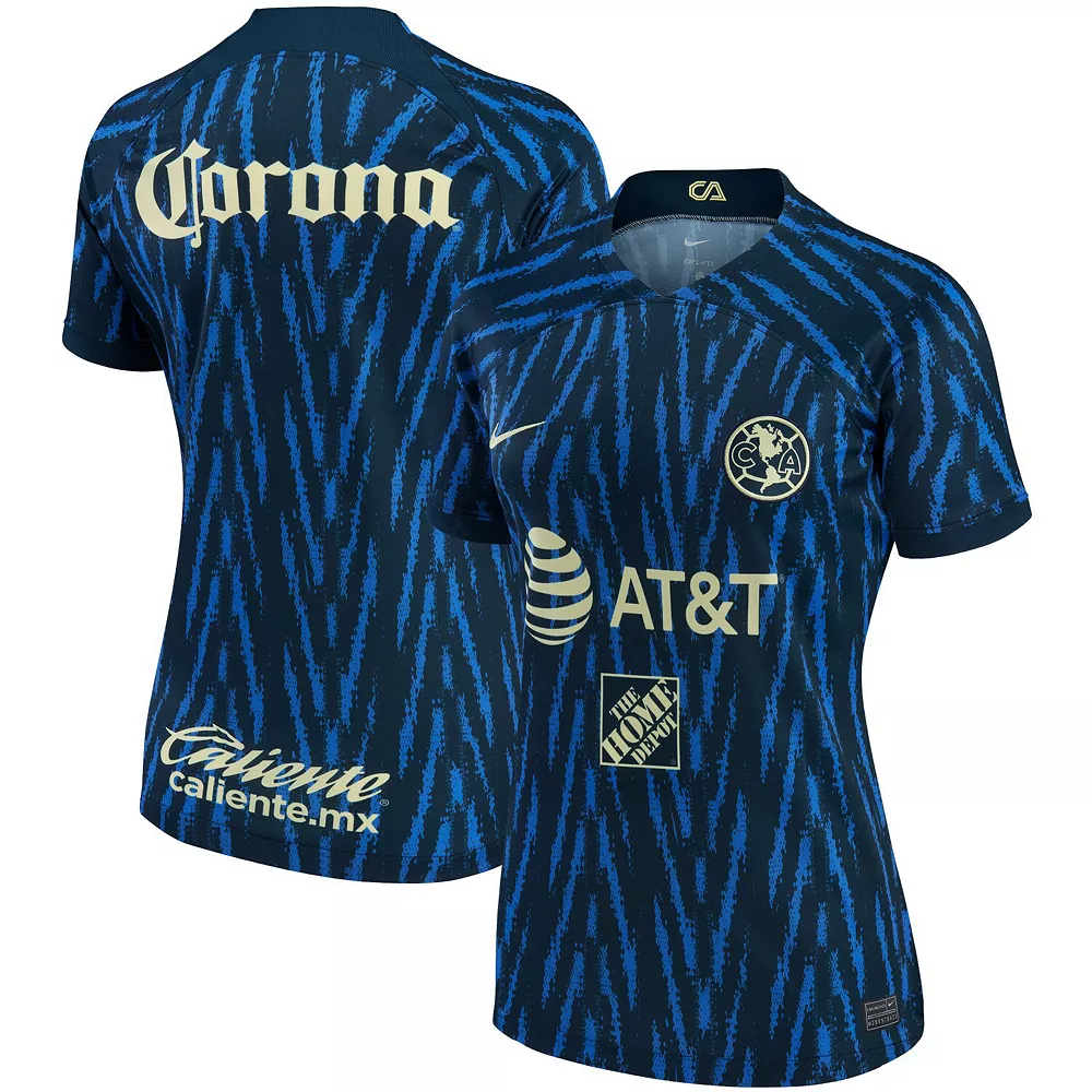 Women's Nike Blue Club America 2022/23 Away Replica Jersey 1 Women's Nike Blue Club America 2022/23 Away Replica Jersey