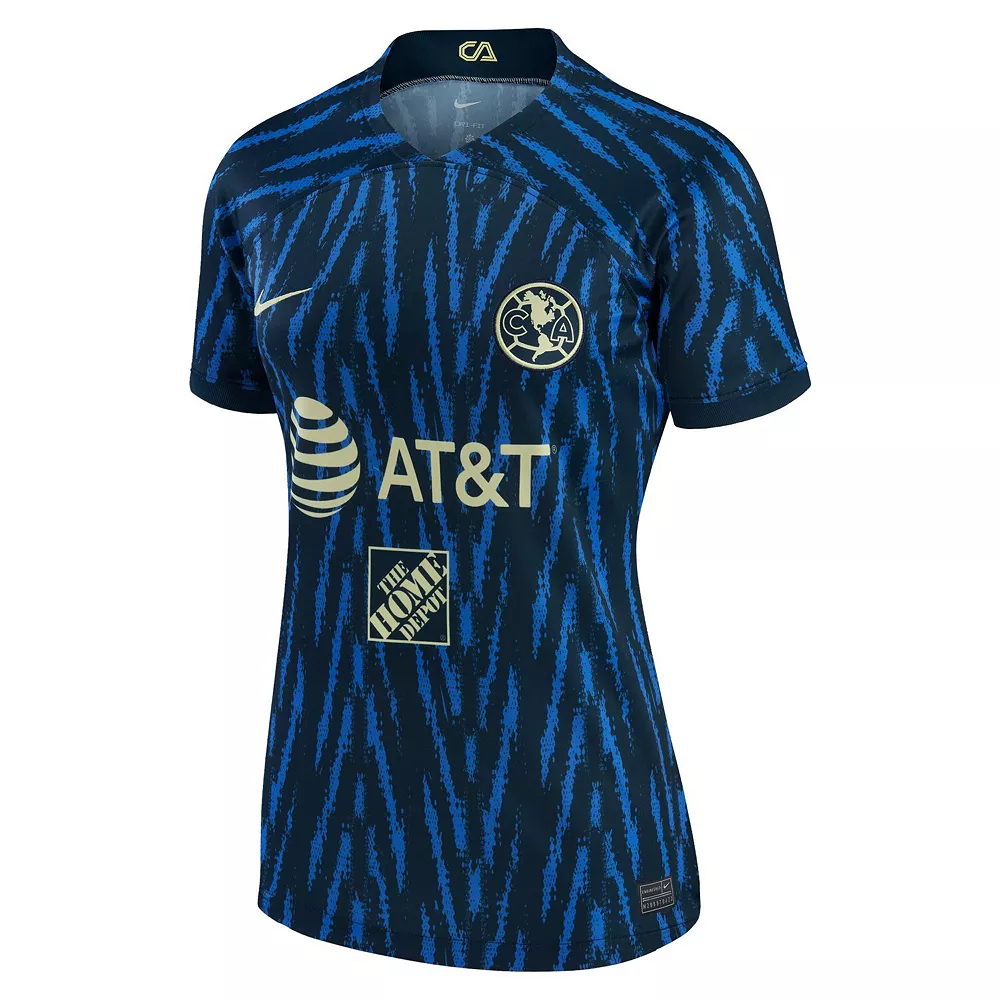 Women's Nike Blue Club America 2022/23 Away Replica Jersey 3 Women's Nike Blue Club America 2022/23 Away Replica Jersey - Image 3