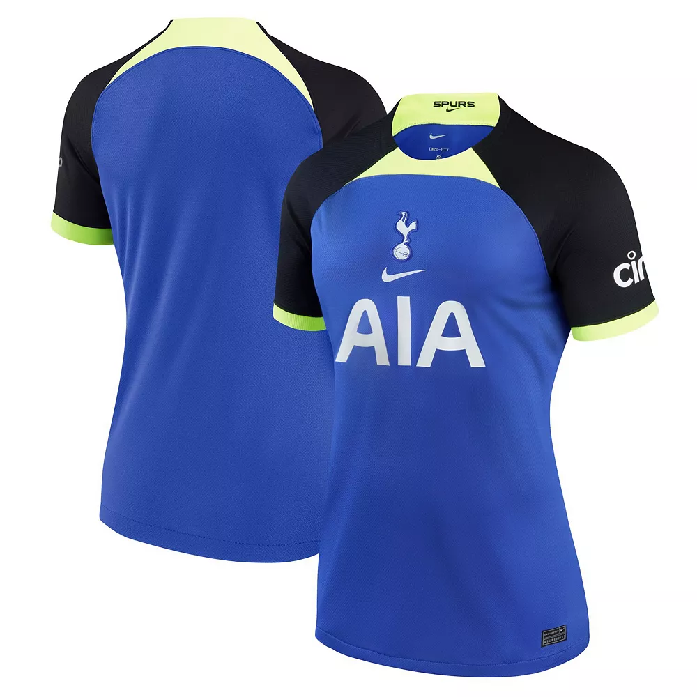 Women's Nike Blue Tottenham Hotspur 2022/23 Away Breathe Stadium Replica Jersey 1 Women's Nike Blue Tottenham Hotspur 2022/23 Away Breathe Stadium Replica Jersey