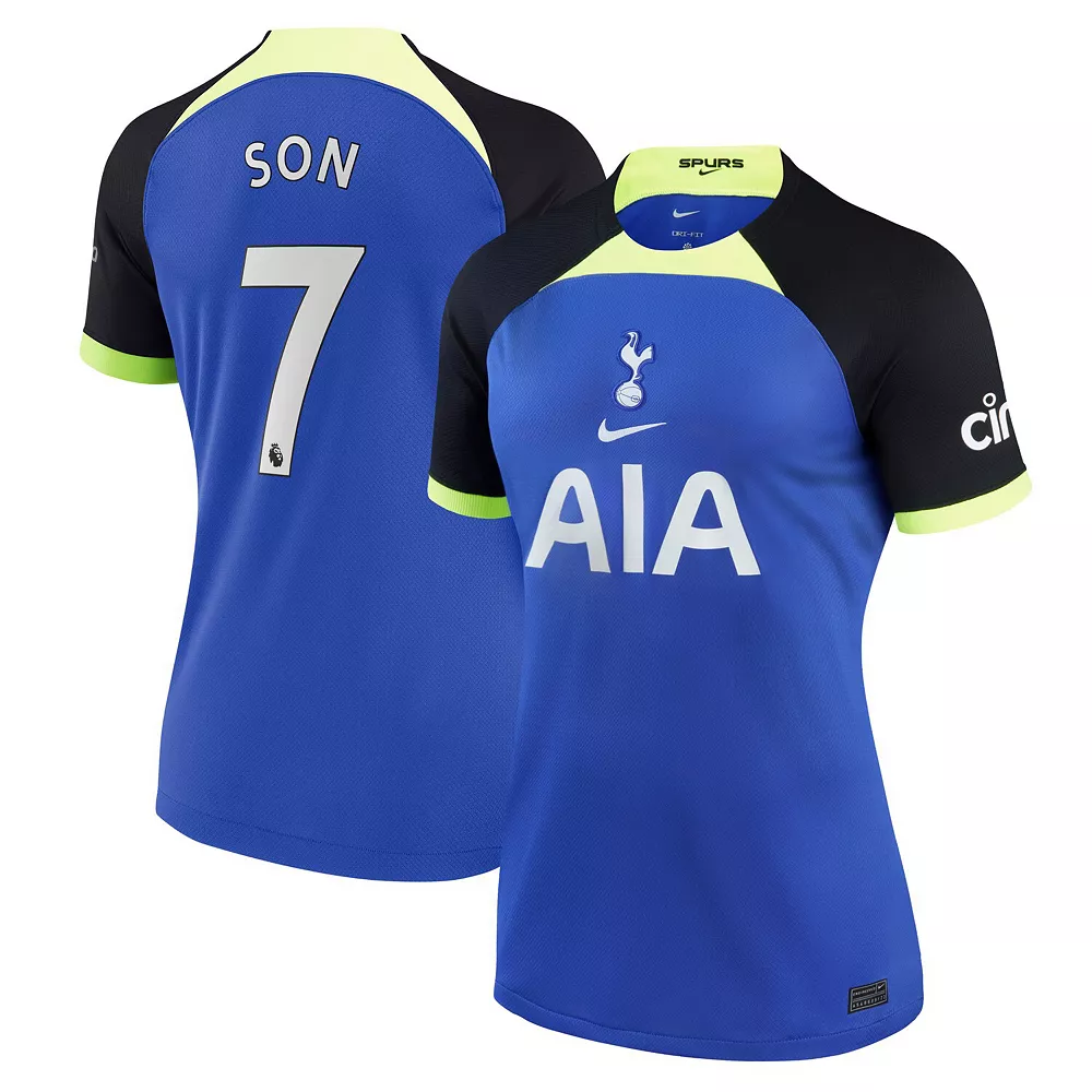 Women's Nike Son Heung-min Blue Tottenham Hotspur 2022/23 Away Breathe Stadium Replica Player Jersey 1 Women's Nike Son Heung-min Blue Tottenham Hotspur 2022/23 Away Breathe Stadium Replica Player Jersey
