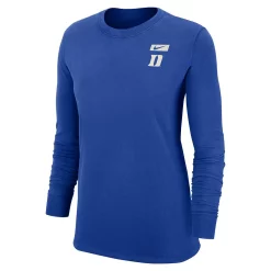 Women's Nike Royal Duke Blue Devils Badge Long Sleeve T-Shirt -Nike Clothing store 6010673 ALT2