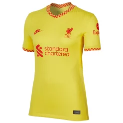 Women's Nike Yellow Liverpool 2021/22 Third Breathe Stadium Jersey -Nike Clothing store 6010677 ALT2