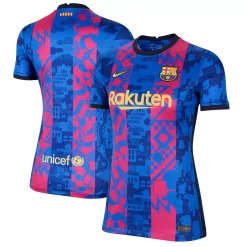 Women's Nike Blue Barcelona 2021/22 Third Breathe Stadium Replica Jersey