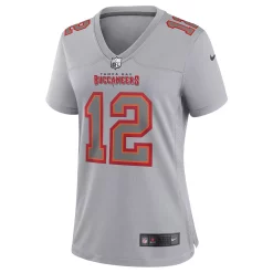Women's Nike Tom Brady Gray Tampa Bay Buccaneers Atmosphere Fashion Game Jersey -Nike Clothing store 6011557 ALT2