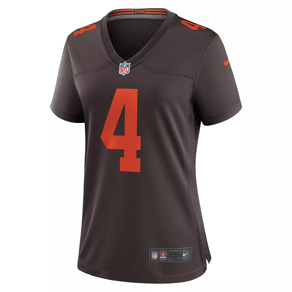Women's Nike Deshaun Watson Brown Cleveland Browns Alternate Game Jersey 3 Women's Nike Deshaun Watson Brown Cleveland Browns Alternate Game Jersey - Image 3