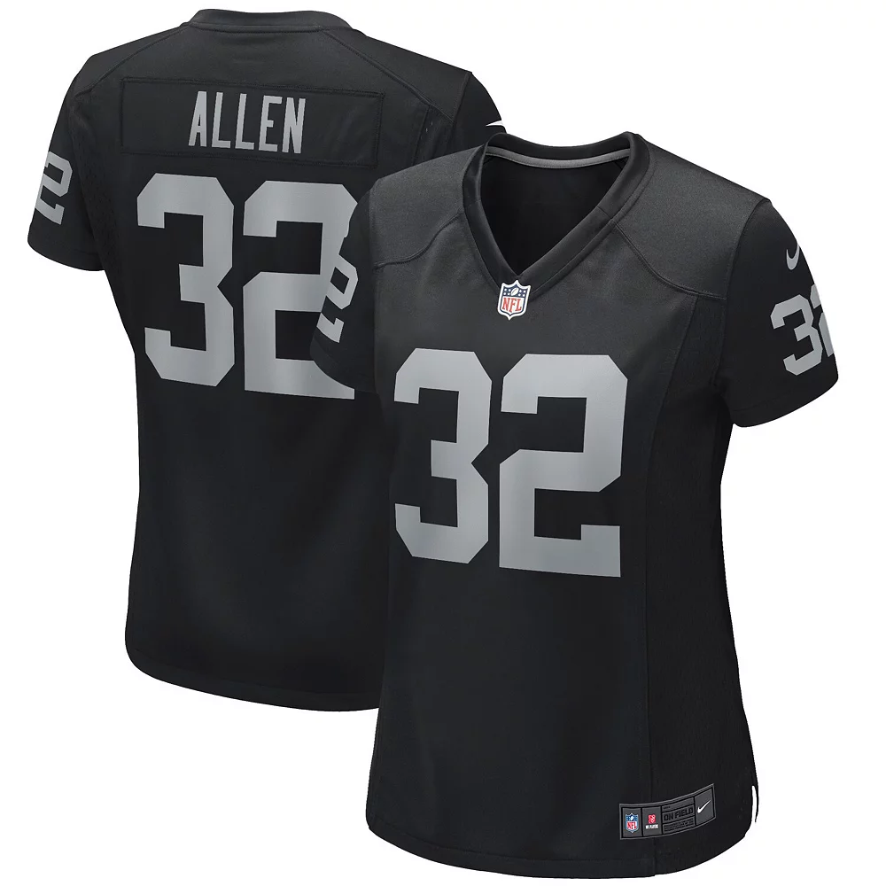 Women's Nike Marcus Allen Black Las Vegas Raiders Game Retired Player Jersey 1 Women's Nike Marcus Allen Black Las Vegas Raiders Game Retired Player Jersey