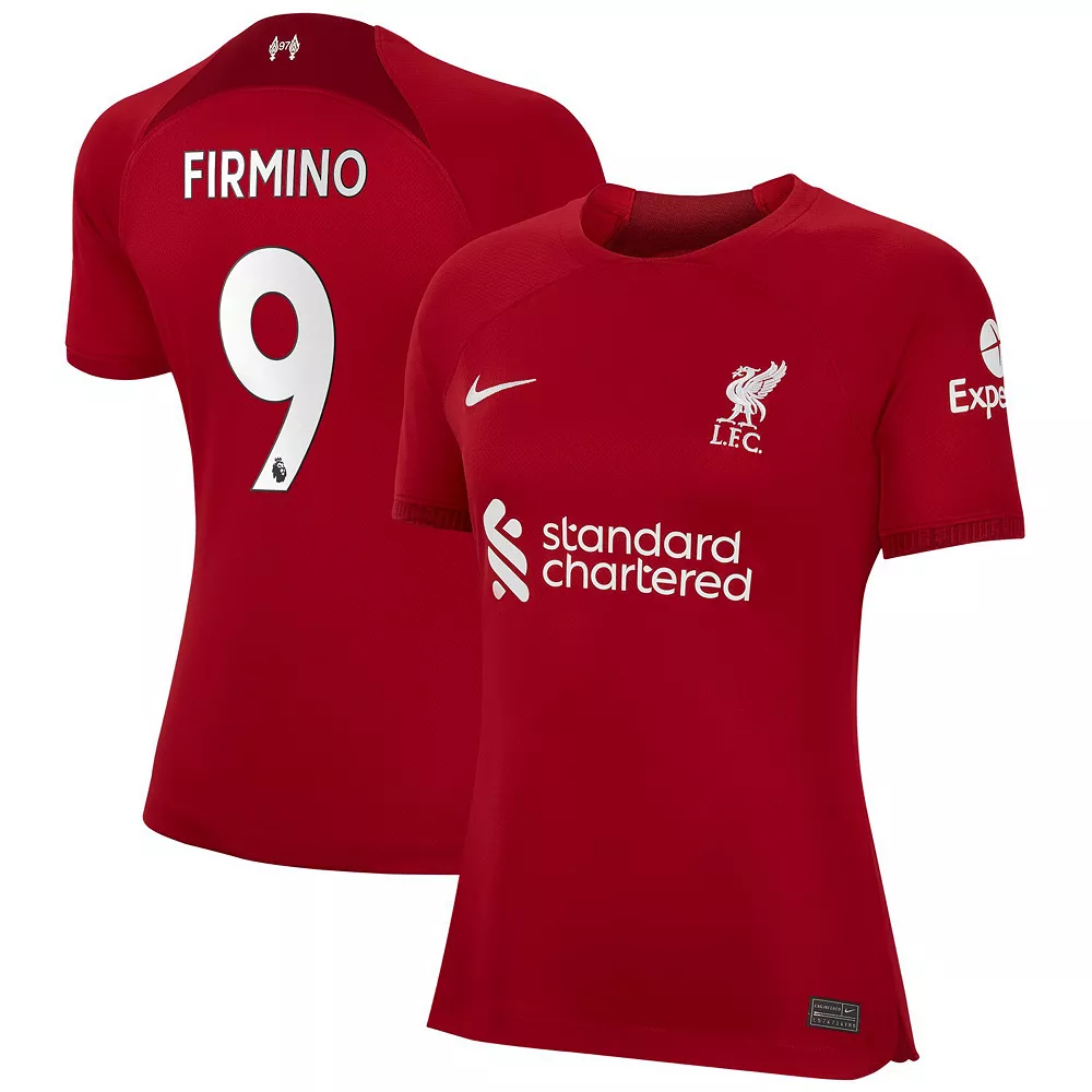 Women's Nike Roberto Firmino Red Liverpool 2022/23 Home Replica Player Jersey 2 Women's Nike Roberto Firmino Red Liverpool 2022/23 Home Replica Player Jersey - Image 2