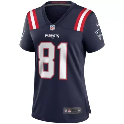 Women's Nike Randy Moss Navy New England Patriots Game Retired Player Jersey -Nike Clothing store 6012425 ALT2