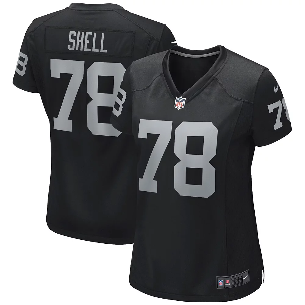 Women's Nike Art Shell Black Las Vegas Raiders Game Retired Player Jersey 2 Women's Nike Art Shell Black Las Vegas Raiders Game Retired Player Jersey - Image 2
