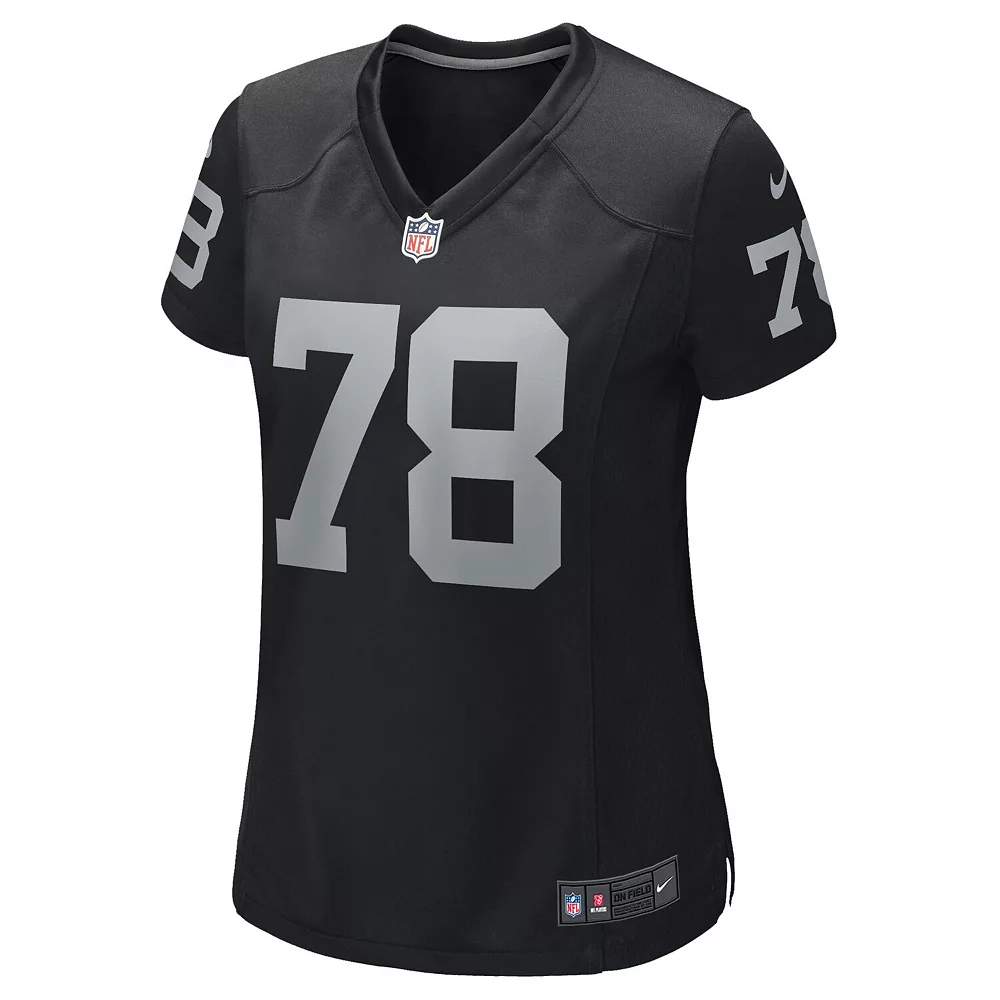 Women's Nike Art Shell Black Las Vegas Raiders Game Retired Player Jersey 3 Women's Nike Art Shell Black Las Vegas Raiders Game Retired Player Jersey - Image 3