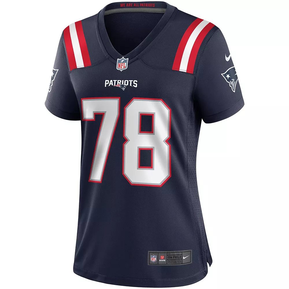 Women's Nike Bruce Armstrong Navy New England Patriots Game Retired Player Jersey 3 Women's Nike Bruce Armstrong Navy New England Patriots Game Retired Player Jersey - Image 3