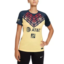 Women's Nike Yellow Club America 2021/22 Home Breathe Stadium Replica Jersey