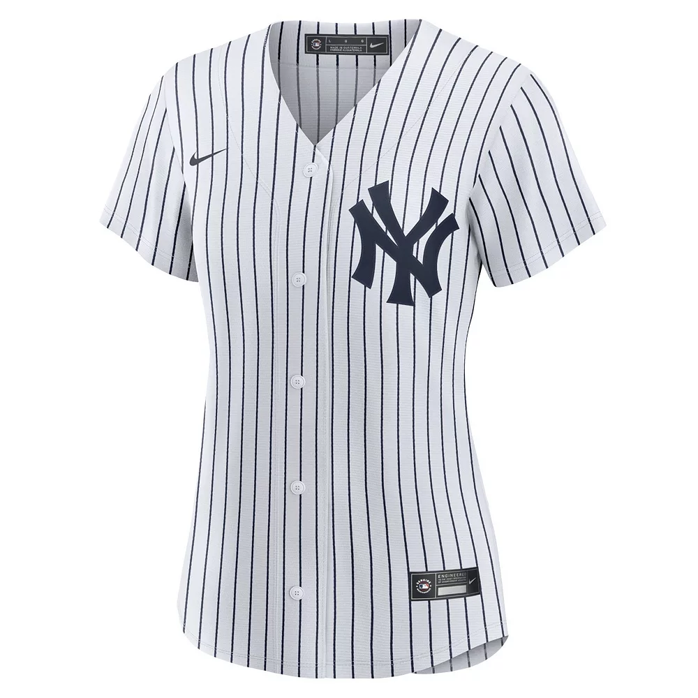 Women's Nike Andrew Benintendi White/Navy New York Yankees Home Replica Player Jersey 3 Women's Nike Andrew Benintendi White/Navy New York Yankees Home Replica Player Jersey - Image 3